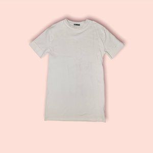 ZARA T-Shirt Dress White Comfortable Oversized Size Small